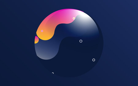Liquid color Banner covers. Fluid shapes composition. Futuristic design posters. vector Illustration Vector Illustrationのイラスト素材