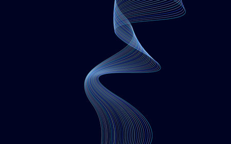 Abstract warped Diagonal Striped Background. Vector curved twisted slanting. waved lines pattern....