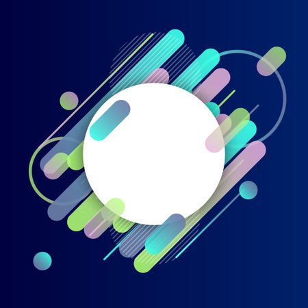 Creative Rounded Lines Edge. Place for Text. business brochure banner and poster template backgroundのイラスト素材
