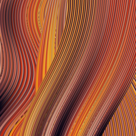 3d abstract colorful twisted liquid shapes. Creative design elementsのイラスト素材