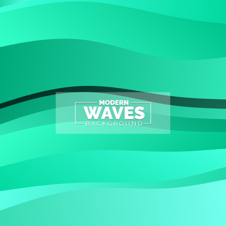 wave vector abstract background flat design stock illustrationのイラスト素材