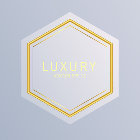 Retro vintage golden badges and labelsのイラスト素材