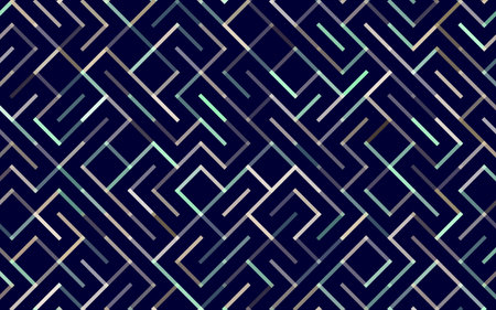 Lines Vector seamless pattern Banner. Geometric striped ornament. Monochrome linear backgroundのイラスト素材
