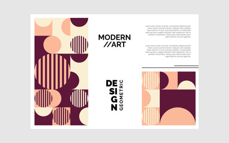 Abstract vector design template. Brochure layout, cover modern design annual report, magazine, flyer in A4 with colorful geometric background.のイラスト素材
