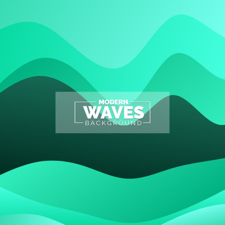water Wave vector abstract background flat design styleのイラスト素材