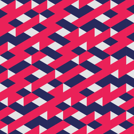 Red Geometric Seamless pattern Abstract backgroundのイラスト素材