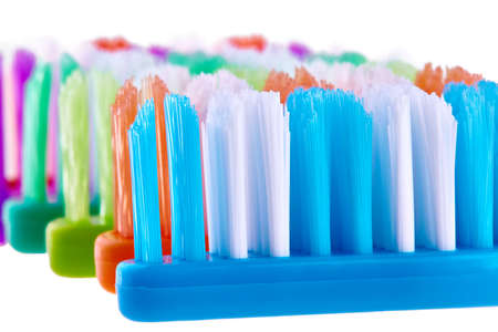 Tooth brush set isolated on white background.の写真素材