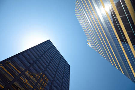 Office building on sky background. Los Angeles Californiaの写真素材