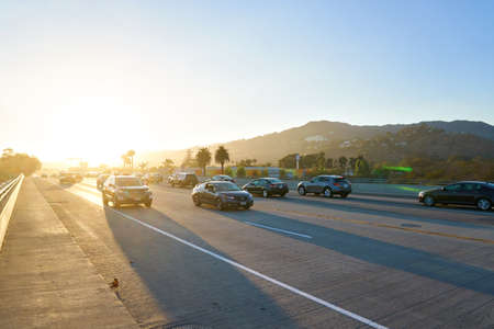 Malibu, California USA - September 2016: pacific coast highwayのeditorial素材
