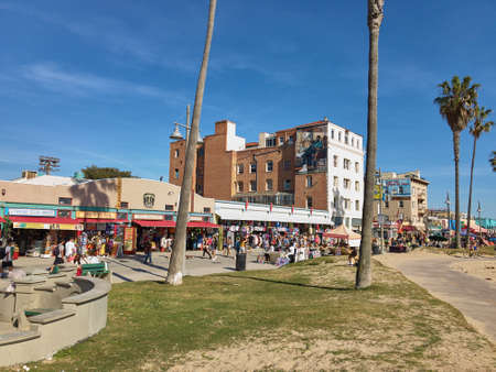 Venice beach, Santa Monica, California, USA - March 29, 2017 :Venice beach Santa Monica California USAのeditorial素材