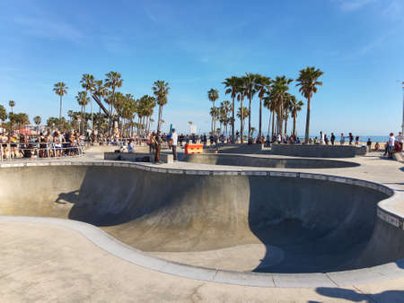 Venice beach, Santa Monica, California, USA - March 29, 2017 :Venice beach Santa Monica California USAのeditorial素材