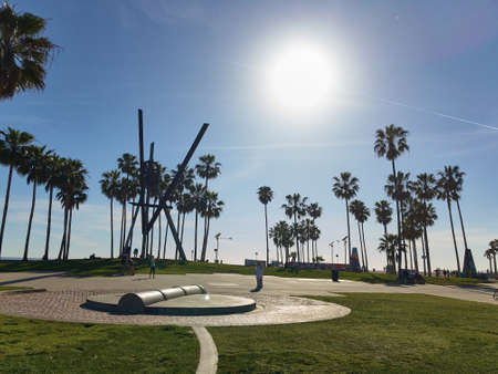 Venice beach, Santa Monica, California, USA - March 29, 2017 :Venice beach Santa Monica California USAのeditorial素材