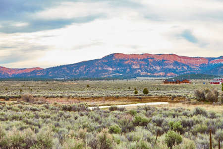 Incredibly beautiful landscape in Zion National Park, Washington County, Utah, USAの写真素材