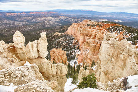 Incredibly beautiful landscape in Bryce Canyon National Park, Utah, USAの写真素材
