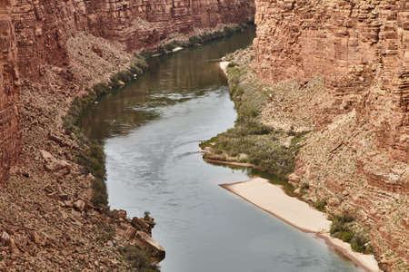 Incredibly beautiful view from Navajo bridige on the Grand Canyon, Arizona, USAの写真素材