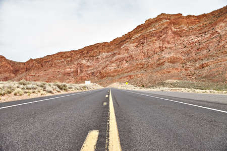Incredibly beautiful landscape in National Park, Utahの写真素材