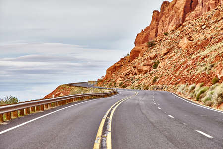 Incredibly beautiful landscape in National Park, Utahの写真素材