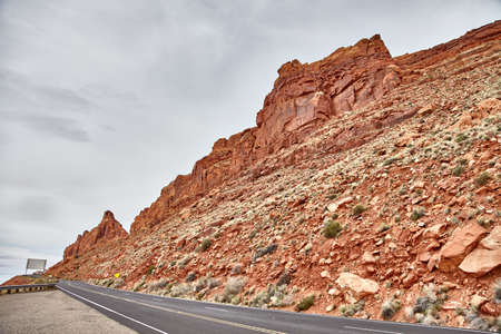 Incredibly beautiful landscape in National Park, Utahの写真素材