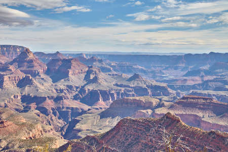 morning light sunrise at Grand Canyon, Arizona USAの写真素材