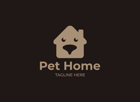 Pet Shop Vector Logo Illustration is a clean and professional logo template suitable for any business or personal identity related to animal lovers, pet shops, veterinary clinics, etcのイラスト素材