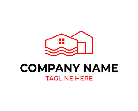 home MEASURING, MEASUREMENT logo template vector illustration icon element isolatedのイラスト素材