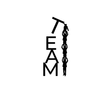 Teamwork union people iconのイラスト素材