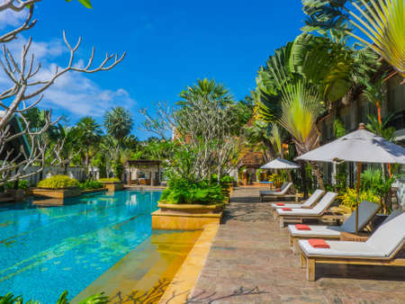 Swimming pool at Mission Hill resort and Golf club Phuket Thailandのeditorial素材