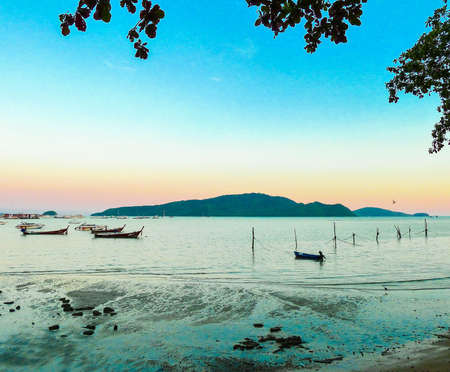 Chalong harbour Phuket Thailandの写真素材