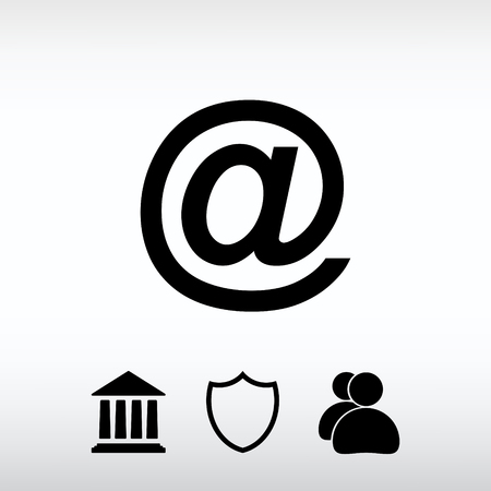 e-mail internet icon, vector illustration. Flat design styleのイラスト素材