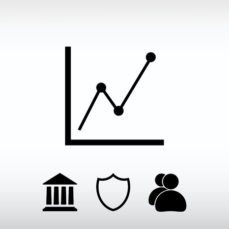 Web icon for the site, in a flat styleのイラスト素材