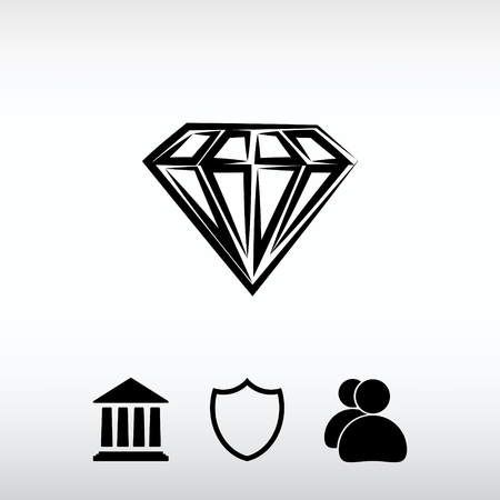 Web icon for the site, in a flat styleのイラスト素材