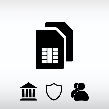 Sim card icon.のイラスト素材