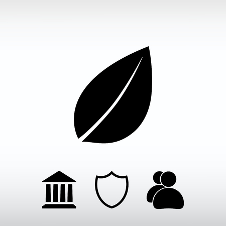 Leaf icon.のイラスト素材