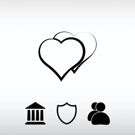 Web icon for the site, in a flat styleのイラスト素材