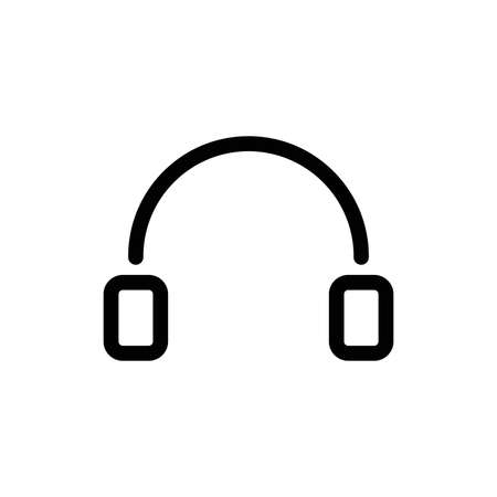 Headphones vector icon on background. Web design icon. Headphones icon minimalist design. Headphones for musicのイラスト素材