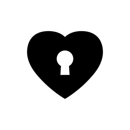 heart, lock love icon. One of set web iconsのイラスト素材