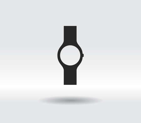 wristwatch icon, vector illustration. Flat design styleのイラスト素材