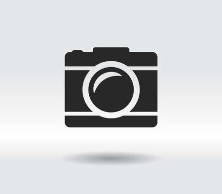 camera icon vector illustration. Flat design styleのイラスト素材