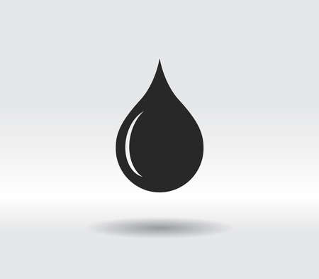 drop icon, vector illustration. Flat design styleのイラスト素材