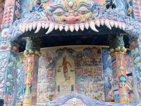Inside and around the Elephant Temple at Dan Khun Thot, Nakhon Ratchasima, Thailand.のeditorial素材