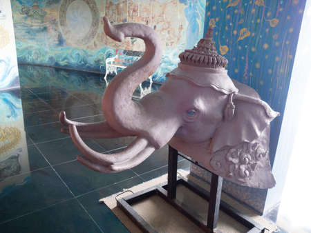 Inside and around the Elephant Temple at Dan Khun Thot, Nakhon Ratchasima, Thailand.のeditorial素材