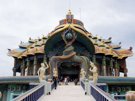 Inside and around the Elephant Temple at Dan Khun Thot, Nakhon Ratchasima, Thailand.のeditorial素材