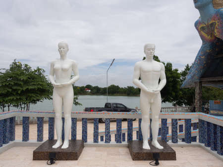 Inside and around the Elephant Temple at Dan Khun Thot, Nakhon Ratchasima, Thailand.のeditorial素材