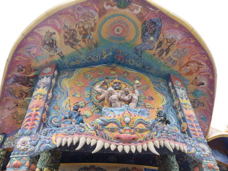 Inside and around the Elephant Temple at Dan Khun Thot, Nakhon Ratchasima, Thailand.のeditorial素材