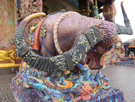 Inside and around the Elephant Temple at Dan Khun Thot, Nakhon Ratchasima, Thailand.のeditorial素材