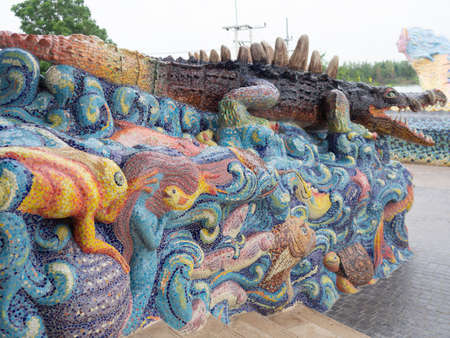 Inside and around the Elephant Temple at Dan Khun Thot, Nakhon Ratchasima, Thailand.のeditorial素材