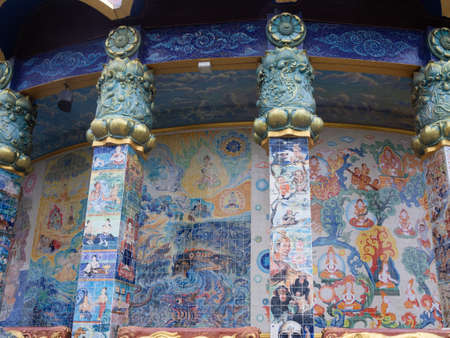Inside and around the Elephant Temple at Dan Khun Thot, Nakhon Ratchasima, Thailand.のeditorial素材
