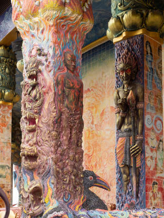 Inside and around the Elephant Temple at Dan Khun Thot, Nakhon Ratchasima, Thailand.のeditorial素材