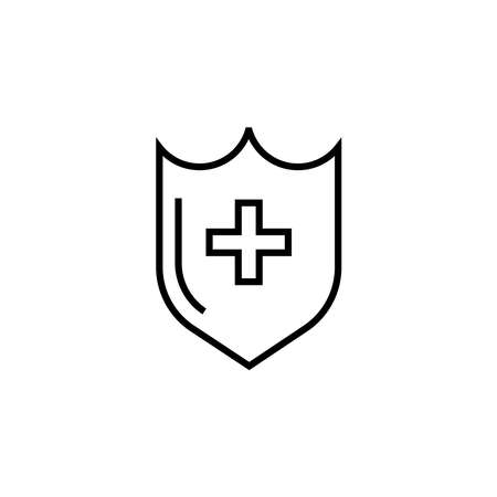 medical shield icon vectorのイラスト素材