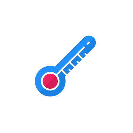thermometer icon flat design